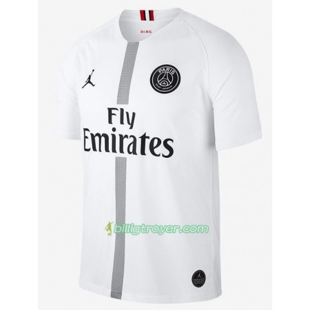 Billige Fotballdrakter Paris Saint-Germain Jodan Hvit Tredjedraktsett 2018/19 Kortermet 2018/19 Kortermet